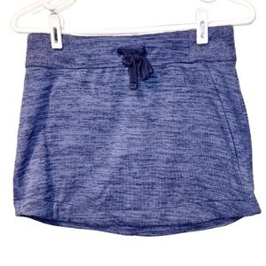 Athleta Down Play blue jersey skirt, Size XS